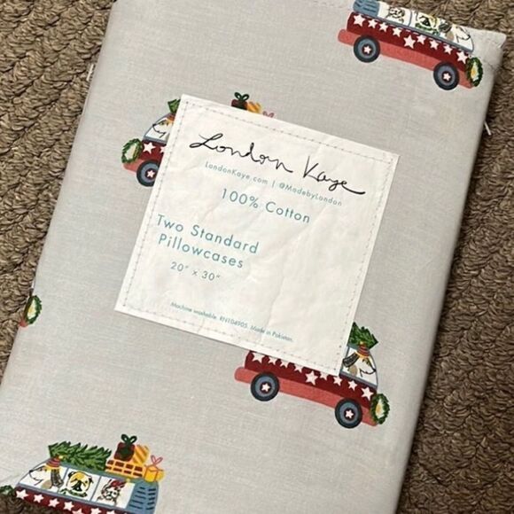 LONDON KAYE Set of 2 Standard Pillowcases - Picture 2 of 4